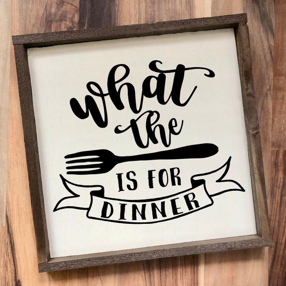 WALL ART DECAL VINYL STICKER KITCHEN FUN WHAT THE FORK IS FOR DINNER