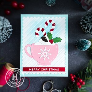 Merry Mugs Cartão de Natal - Cartão feito à mão
