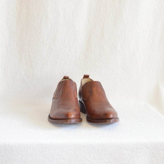 stunning vintage frye western short boots - image 3