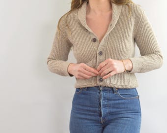 oatmeal cotton gap kids fisherman cardigan