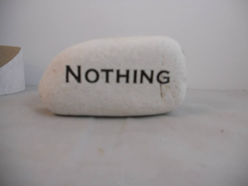 Engraved Nothing Nothing is written in stone Etsy