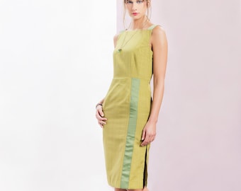 Greta Pencil Dress Green