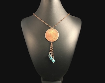 Copper and Turquoise Necklace