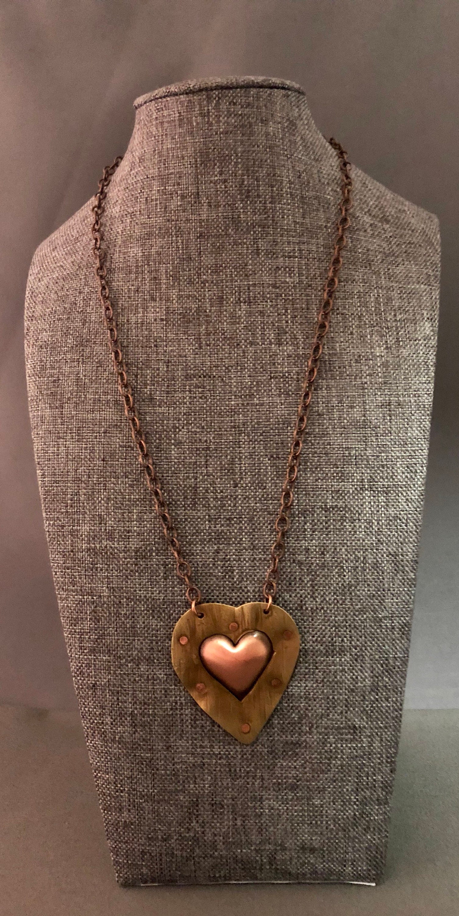 You're in My Heart Copper Pendant - Etsy