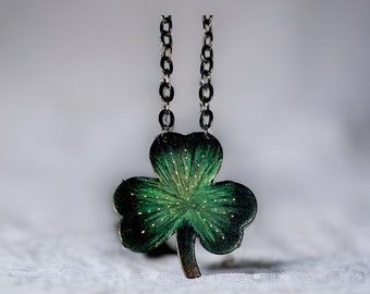 Copper Three Leaf Clover Necklace