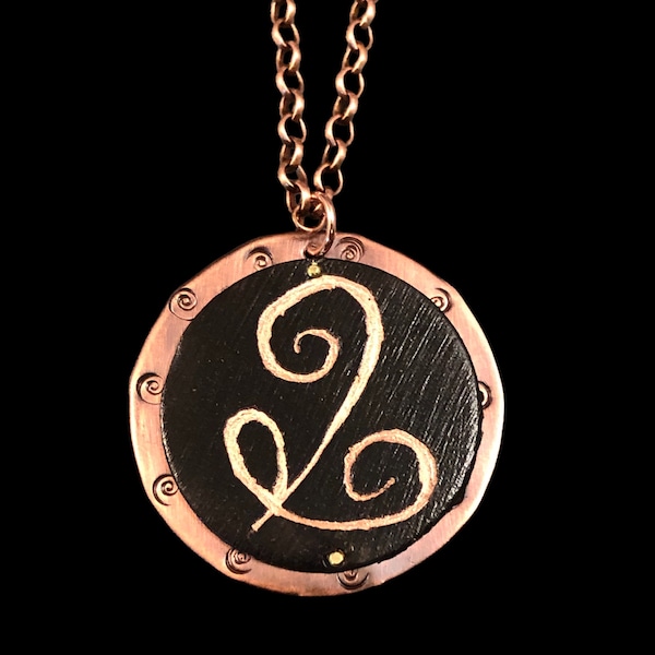 Inner Peace Angelic Zibu Copper Pendant