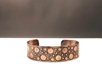 Copper Cuff Bubbles Bracelet