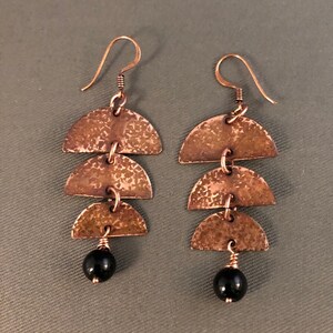 Copper Drop Earring