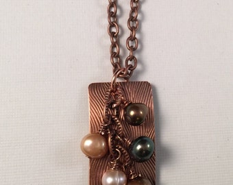 Copper & Pearls Necklace