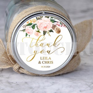 Autocollants de mariage,Autocollants de remerciement de mariage,Étiquettes de mariage personnalisées,Autocollants de mariage floraux,Étiquettes de mariage personnalisées,Calligraphie WD-TK-2