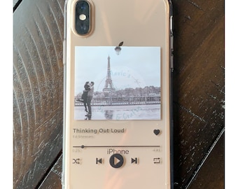 Custom Music Plaque Phone Case, Personalized Song