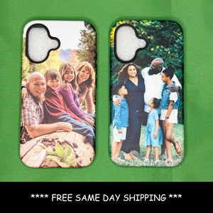 Magnetic Premium Tough iPhone Case, Personalized iPhone Case Compatible with MagSafe, Custom Image Phone Case Photo Phone Case