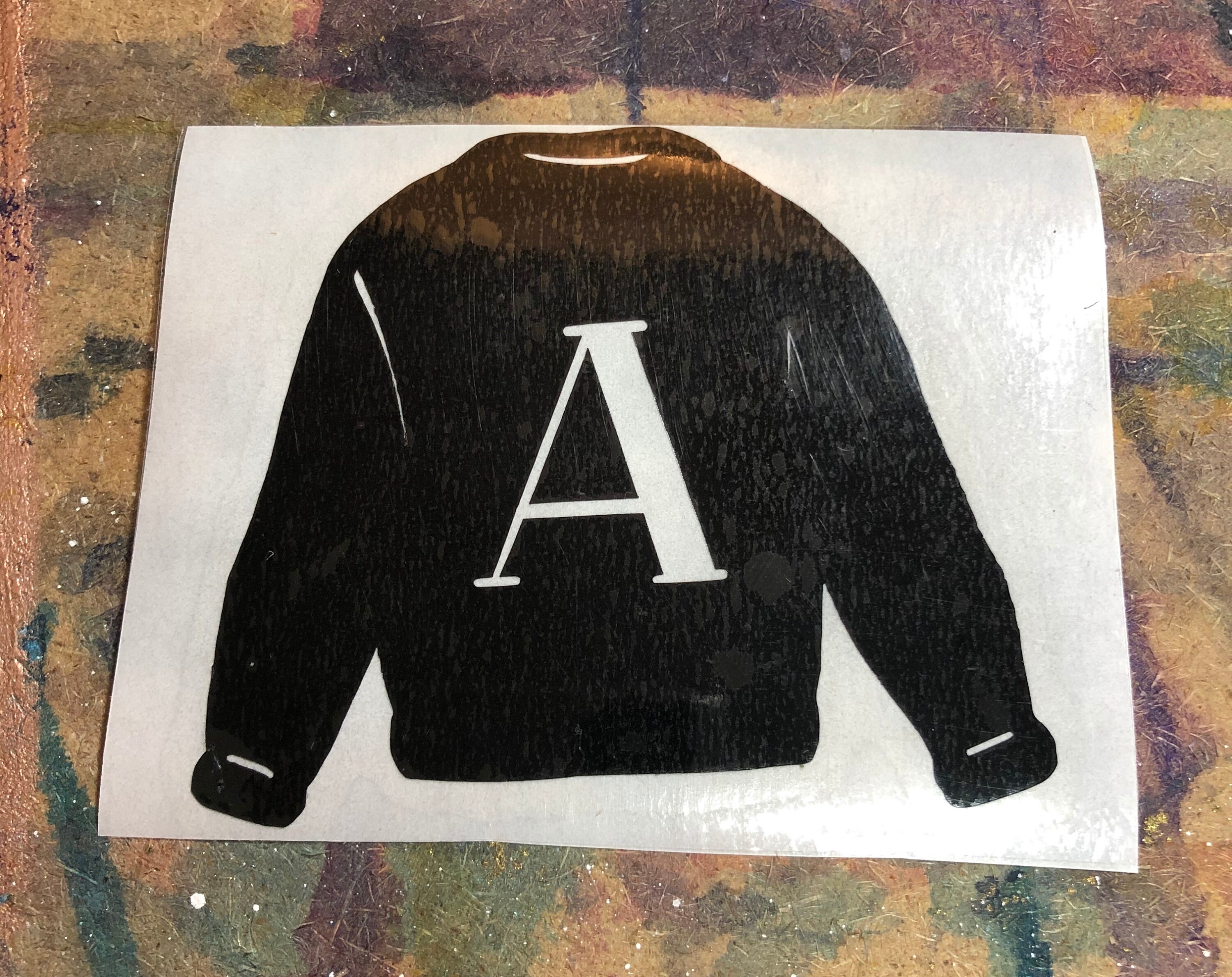 Personalized Initial Sweater Vinyl Decals Etsy