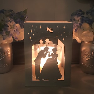 Cinderella holder, Lantern, Centerpiece, Home decor, utensil holder, Gift image 1