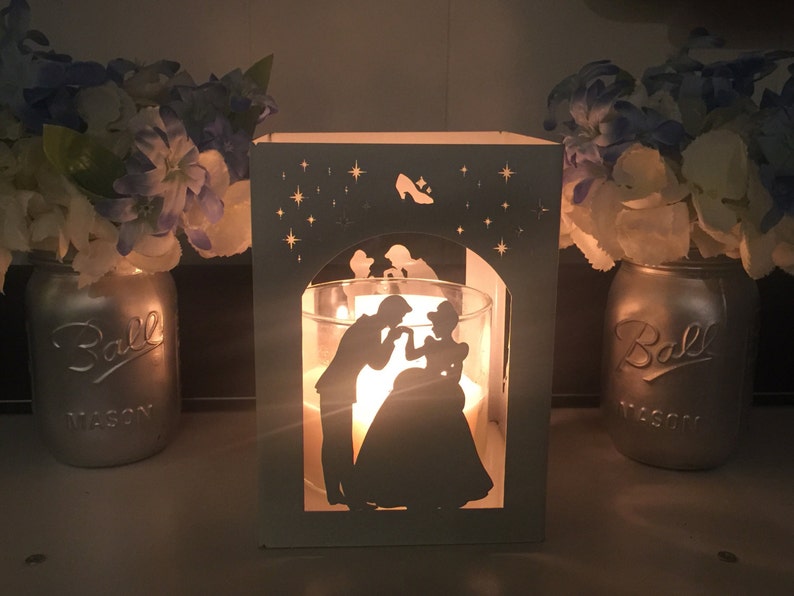 Cinderella holder, Lantern, Centerpiece, Home decor, utensil holder, Gift image 1