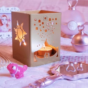 Rapunzel metal candleholder Lantern, Centerpiece, Home decor, utensil holder, Gift image 1