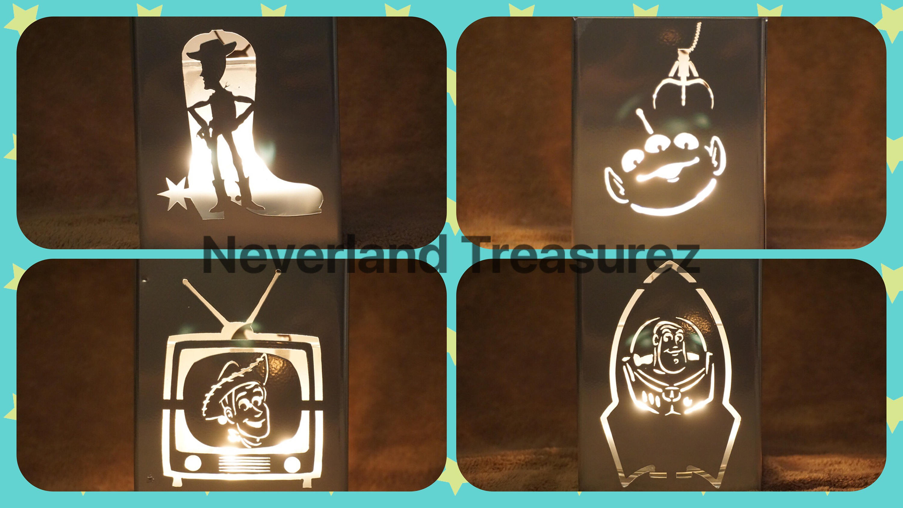 Toy Story Woody Buzz Lightyear Green Alien Lantern Centerpiece Home decor utensil holder Gift