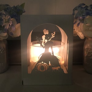 Cinderella holder, Lantern, Centerpiece, Home decor, utensil holder, Gift image 2