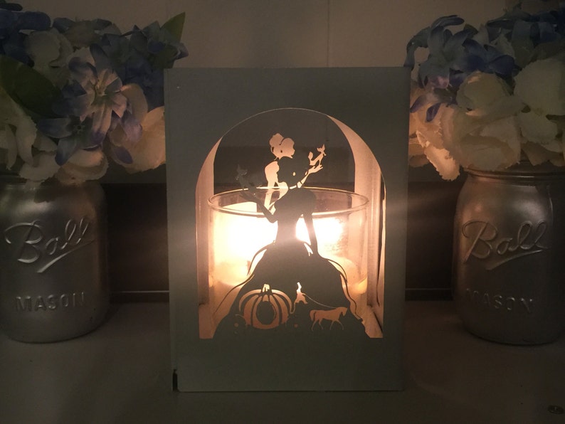 Cinderella holder, Lantern, Centerpiece, Home decor, utensil holder, Gift image 2