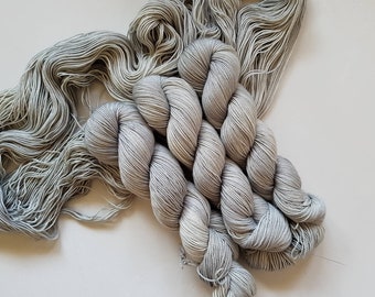 That's Just Grayt - Hand Dyed Tonal Yarn, Superwash Merino Nylon 2 Ply twist