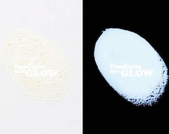 White (Day) to White (Glow) Waterproof Glow in the Dark Powder Pigment Fairy Dust