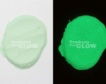 Green to Neon Green Glow In The Dark Powder Pigment