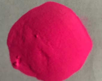 PINK NEON to Orange Glow in the Dark Powder Pigment