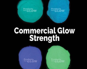 Commercial Strength Glow in the Dark Bright Powder Pigment Paint *Many Colors* Waterproof Strontium Aluminate Encapsulated  Art DESIGN Water