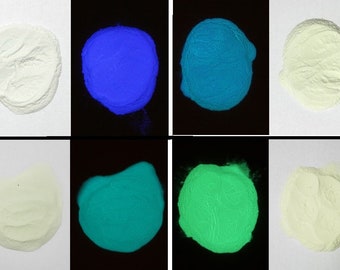 SET of 4 must popular  Glow In The Dark Powder Pigment