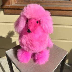 Adorable Stuffed Poodle Dog: Baby Alpaca Fur Cuddly Companion for All Ages