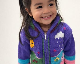 Handmade Children Peruvian Sweater Jacket