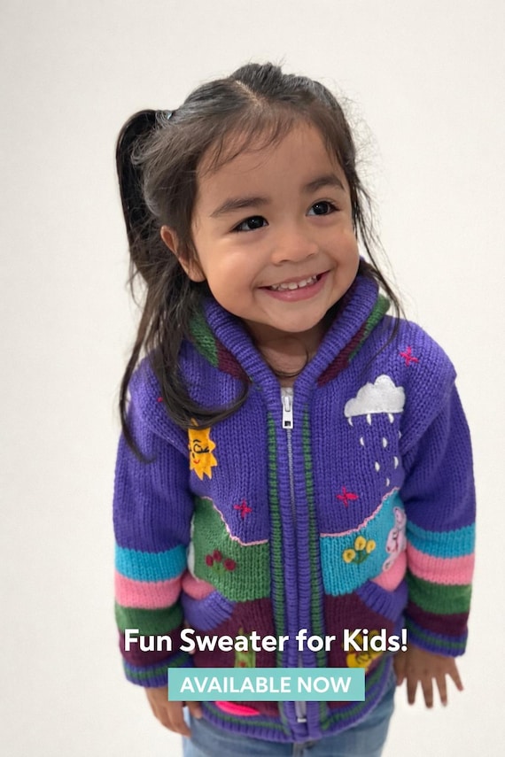 Handmade Children Peruvian Sweater Jacket