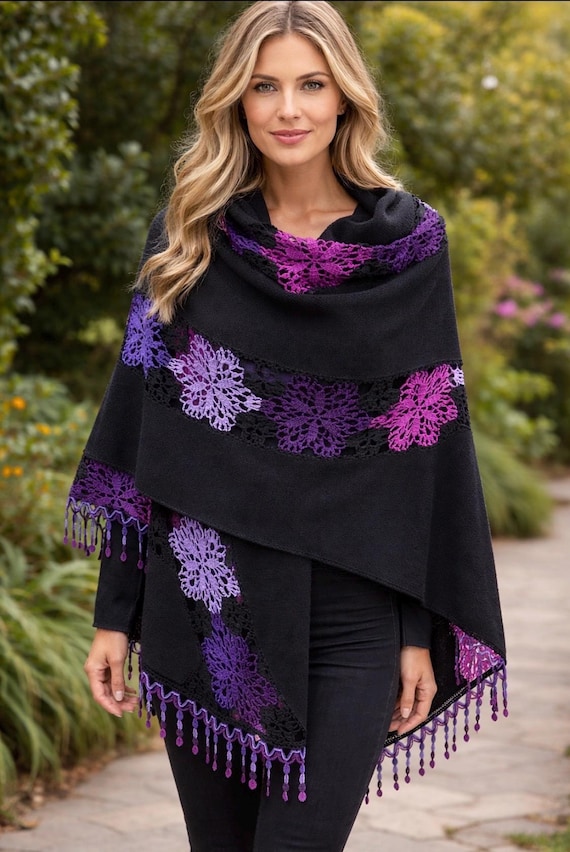 Baby alpaca wool shawl