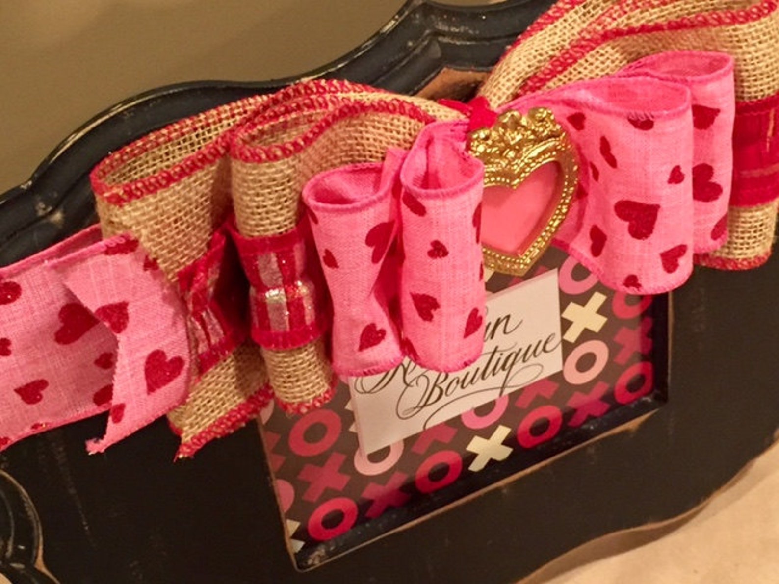 The valentine Frame/handmade Frame/frame With Bow/embellished Frame/valentine's Day Frame/5 X 7