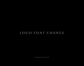 Logo Font Change