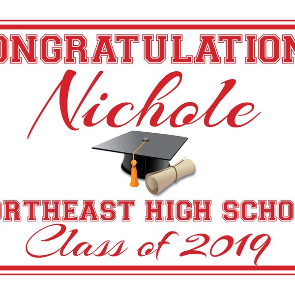 Personalized Graduation Yard Signs 2021 Etsy