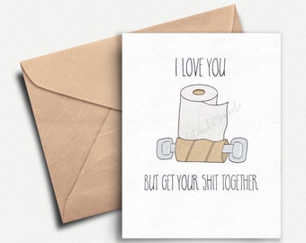 Funny Anniversary Card for Him Funny Valentines Day Card for Her Sarcastic Valentine Card Birthday Card Boyfriend Husband Girlfriend Wife