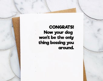 Grappige babyshowerkaart voor hondenliefhebber Nieuwe babykaart Grappige babyshowerkaart Grappige aanstaande moeder kaart Grappige nieuwe moeder cadeau Cadeau verwachten ouders