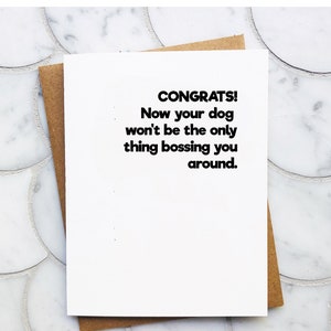 Grappige babyshowerkaart voor hondenliefhebber Nieuwe babykaart Grappige babyshowerkaart Grappige aanstaande moeder kaart Grappige nieuwe moeder cadeau Cadeau verwachten ouders