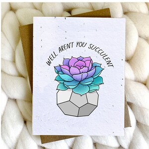 Carta di anniversario con gioco di parole piantabile, carta di compleanno carina, regalo per gli amanti delle piante, carta d'amore, carta di compleanno per il fidanzato, regalo ecologico, carta divertente per la moglie