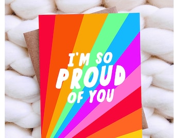 Sweet Congratulations Card - Congrats Card - Encouragement Card Best Friend Birthday Card - New Job Card - LGBTQ Card - Graduation Card