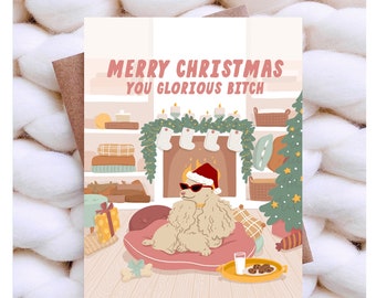 Funny Christmas Card Dog Holiday Card Funny Dog Card Dog Lover Gift Funny Dog Christmas Gift Funny Holiday Cards Bulk Christmas Card Box Set