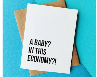 Carte drôle de baby shower Carte de bébé hilarante Carte d'attente drôle Carte de grossesse drôle Carte de félicitations drôles Cadeau de nouvelle maman