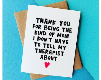 Funny Mothers Day Card from Daughter, Son - Funny Mother Gift Happy Mothers Day Card Funny Gift for Mother's Day Mom Birthday Card Mum Card