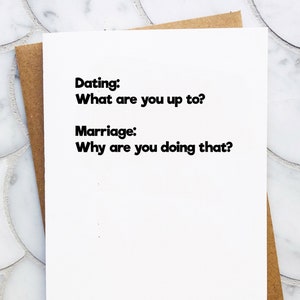 Funny Anniversary Card for Wife Husband Funny Engagement Card Wedding Anniversary Gift Bridal Shower Card Funny Wedding Card Valentines Day