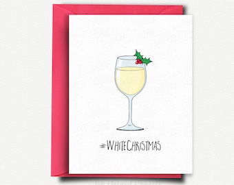 Funny Christmas Card Pack Wine Lover Gift Funny Holiday Card Funny Christmas Gift For Her Wine Christmas Card Best Friend, Him, Wine Gift