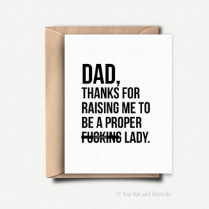 Funny Fathers Day Card Funny Fathers Day Gift from Daughter Funny Father's Day Gift Ideas for Dad Birthday Card from Daughter Dad Card