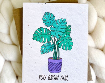 Plantable Congratulations Card Funny Encouragement Card Plant Gift Best Friend Congrats Card Eco Friendly Gift New Job Card Pun Baby Card