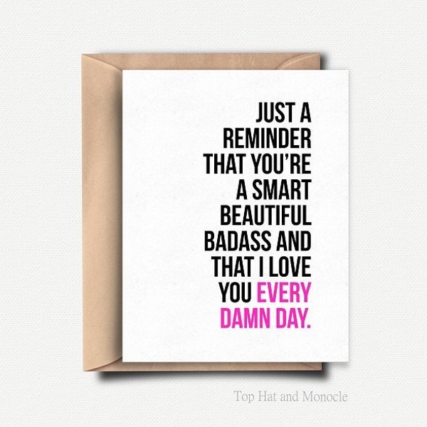 Anniversary Card Encouragement Card Best Friend Anniversary Card Girlfriend Love Card for Her Him Funny Valentines Day Card Galentine Card