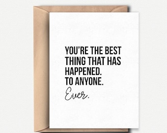 Best Friend Appreciation Card, Husband Love Day Card for Girlfriend Anniversary Card Funny Valentines Gift for Her